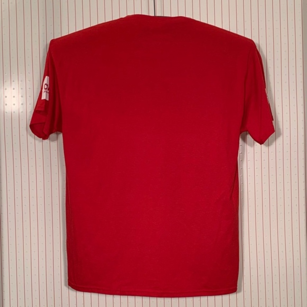 Jerzees Texas Rangers red “#NeverEverQuit” T-shirt - Picture 2 of 8